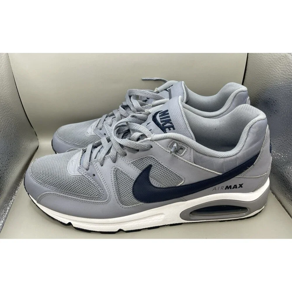2025 Nike Air Max Command Stealth Low Top Mens 15 Gray White Blue 629993-040 EUC